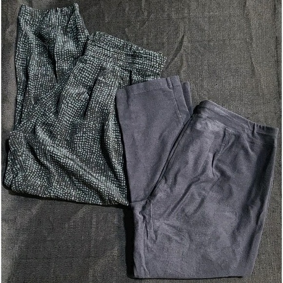 Womens Eileen Fisher Airy Tapered Leg Silk Ankle Pant Pleated Front Petite M EUC - Picture 1 of 14